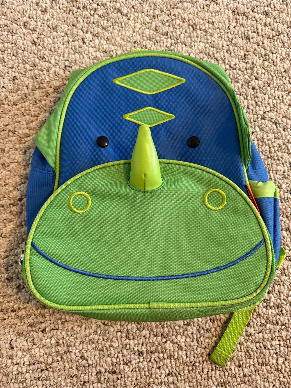 Skip Hop Kids Green & Blue Dinosaur Backpack